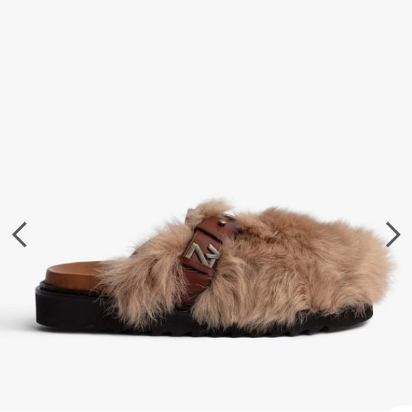 - Zadig and Voltaire shearling mules - Picture 3 of 5